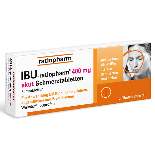 IBU-RATIOPHARM 400 mg akut Schmerztbl.Filmtabl.