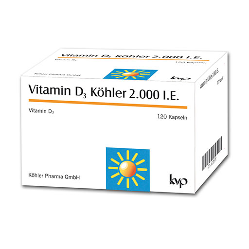 VITAMIN D3 K&Ouml;HLER 2.000 I.E. Kapseln
