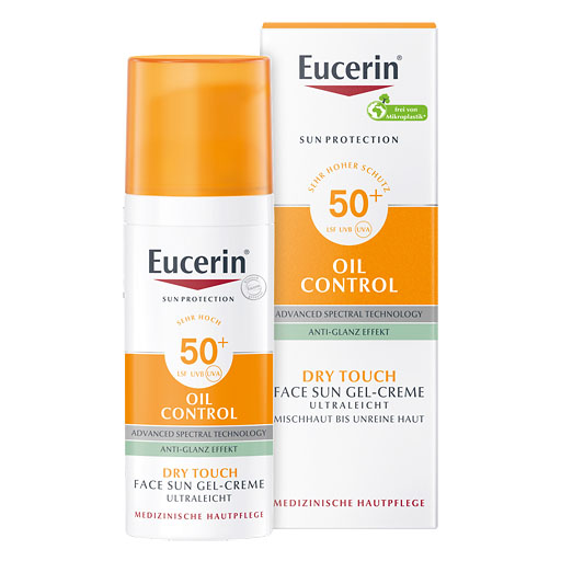 EUCERIN Sun Gel-Creme Oil Contr.Anti-Gl.Eff.LSF50+