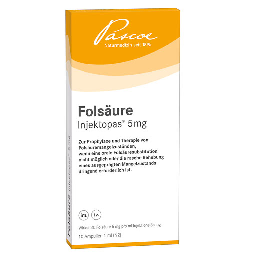 FOLS&Auml;URE INJEKTOPAS 5 mg Injektionsl&ouml;sung