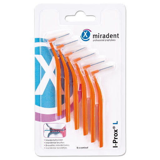 MIRADENT Interdentalb&uuml;rste I-Prox L 0,8 mm orange