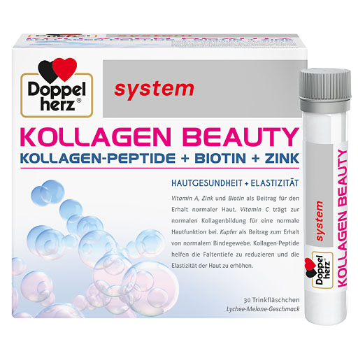 DOPPELHERZ Kollagen Beauty system Trinkfl&auml;schchen