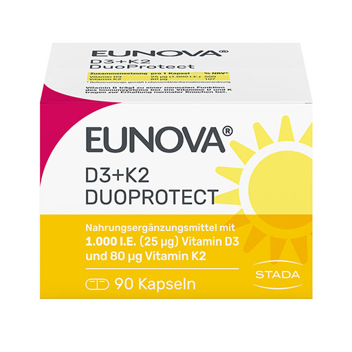 EUNOVA DuoProtect D3+K2 1000 I.E./80 &mu;g Kapseln