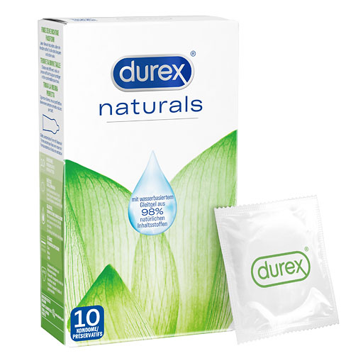 DUREX naturals Kondome mit Gleitgel wasserbasiert