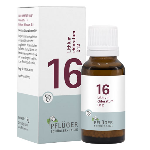 BIOCHEMIE Pfl&uuml;ger 16 Lithium chloratum D 12 Glob.