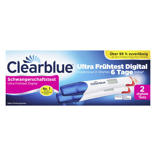 CLEARBLUE Schwangerschaftst.Ultra Fr&uuml;htest digital