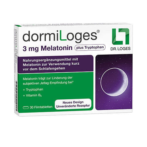 DORMILOGES 3 mg Melatonin plus Tryptophan Filmtab.